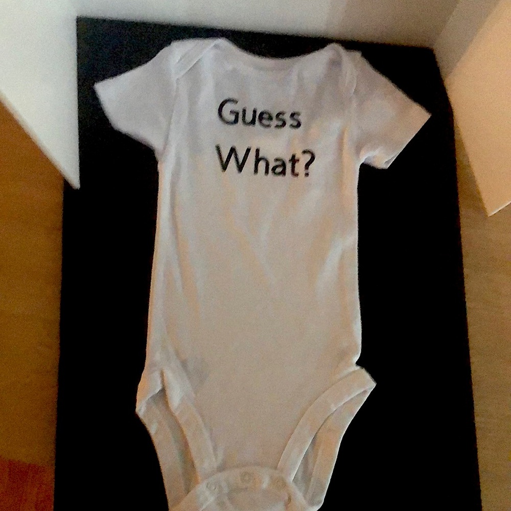 Guess What Chicken Butt Baby Onesie (New) 6-12mos